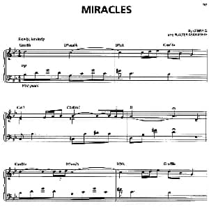 miracles 钢琴谱