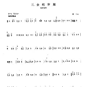 金蛇狂舞 板胡曲集第一级