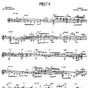 MISTY 吉他谱