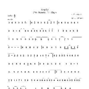 Relpy_歌曲简谱_词曲: 折戸伸治