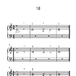 双音练习 18 钢琴谱