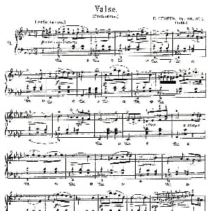 valse Op.69, No.1 钢琴谱 肖邦
