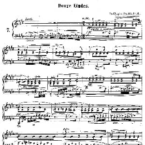 肖邦钢琴练习曲 Op.25之七 钢琴谱 肖邦