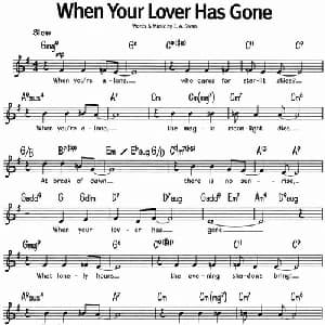 蓝调音乐:When Your Lover Has Gone_外国歌谱