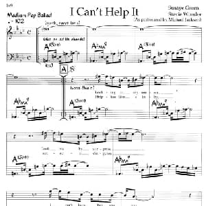 I Can't Help It_外国歌谱