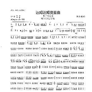 达姆达姆变奏曲_歌谱投稿_词曲: 杨会林曲