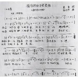 有你的日子更美丽_歌曲简谱_词曲:童童 孙卫东