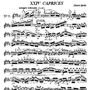 小提琴谱 | 24首小提琴练习曲之11 罗德