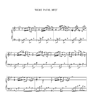 Where Paths Meet 钢琴谱 Kevin Kern