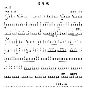 扬琴谱 | 捉迷藏 郑宝恒 改编