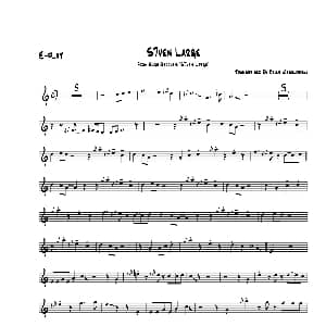 萨克斯谱 | S7even Large E flat