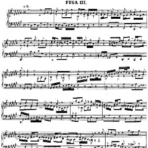 巴赫 平均律钢琴曲集 第二卷 之赋格曲 钢琴谱 巴赫