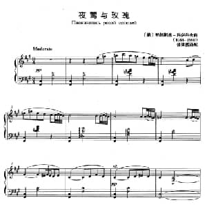 夜莺与玫瑰 俄罗斯 _外国歌谱_词曲: 俄 里姆斯基 科萨科夫