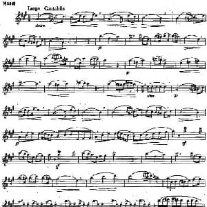 长笛曲谱 | 长笛练习曲100课之第58课 三连音与附点节奏的区分