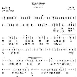月光光思念长_歌曲简谱_词曲:王智敏 王智敏