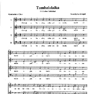 Tumbalalaika_外国歌谱