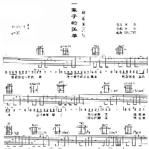 一辈子的孤单 吉他谱 刘若英 深白色 深白色