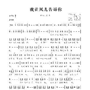 我让风儿告诉你_歌曲简谱_词曲:常来 万水千山 王羽泽