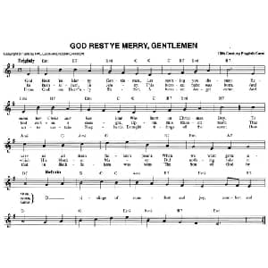GOD REST YE MERRY, GENTLEMEN_外国歌谱