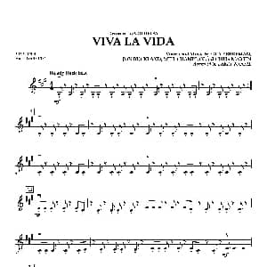 小提琴谱 | VIVA LA VIDA 第三小提琴分谱