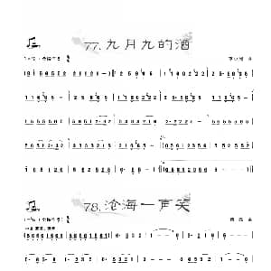 葫芦丝谱 | 葫芦丝曲精选 九月九的酒 沧海一声笑 王甲坤 王甲华编著