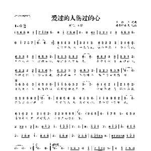 爱过的人伤过的心_歌曲简谱_词曲:崔伟立 崔伟立