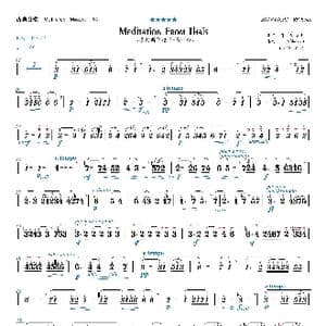 冥想曲 Meditation From Thais_歌曲简谱_词曲: Massenet