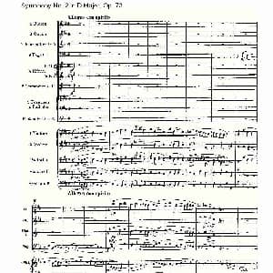 D大调第二交响曲, Op.73第四乐章