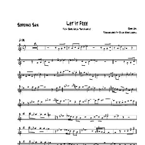 萨克斯谱 | Let It Free 高音萨克斯