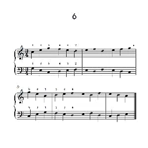 一.非连音练习6 钢琴谱