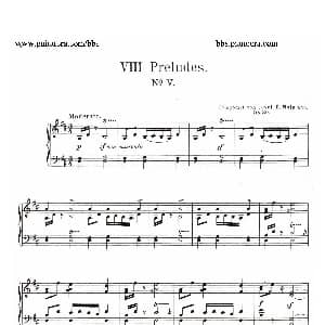 Eight Preludes Op.30 钢琴谱 约瑟夫 卡西马 霍夫曼 Josef Casimir Hofmann