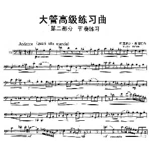大管高级练习曲 第二部分 节奏练习 10 维克多尔 勃隆斯