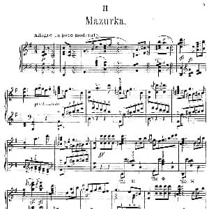 4首波兰民族舞曲 Op.55 钢琴谱 莫里兹 莫什科夫斯基