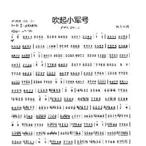 吹起小军号_歌曲简谱_词曲: 杨会林曲