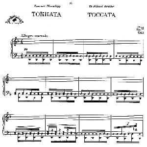 TOKKATA 钢琴谱 俄 普罗科菲耶夫