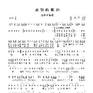 离别的眼泪_歌谱投稿_词曲:晓雪 潘攀 潘攀