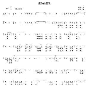 想你的夜晚_通俗唱法乐谱_词曲:苏畅 老石