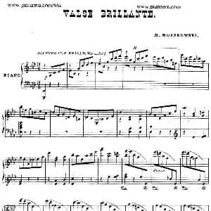 Valse Brillante in A Flat Major 钢琴谱 莫里兹 莫什科夫斯基