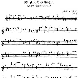 小提琴谱 | 在你居住的街上 美国电影 窈窕淑女 插曲之三 弗瑞德立克 勒韦曲 雄达改编