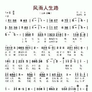 风雨人生路_歌谱投稿_词曲:车行 饶荣发