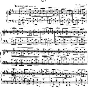 斯克里亚宾 钢琴练习曲 Op.8 No.3 Alexander Scriabin Etudes 钢琴谱 斯克里亚宾