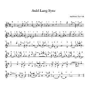 小提琴谱 | Auld Lang Syne 苏格兰民歌