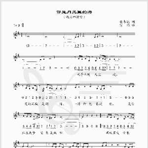 你是月光里的海_歌谱投稿_词曲:樊孝斌 雷雨