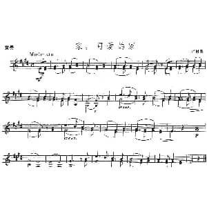 小提琴谱 | 家 可爱的家 小提琴二重奏