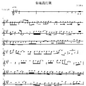 萨克斯谱 | 你是我的眼