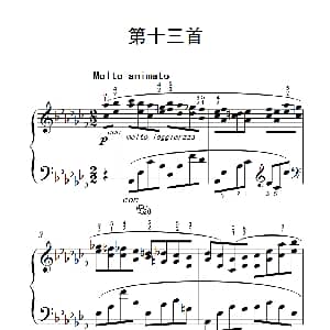 莫什科夫斯基 钢琴练习曲 钢琴谱