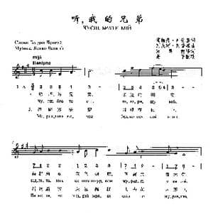 听,我的兄弟_歌曲简谱