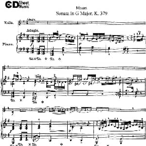 小提琴谱 | Violin Sonata in G Major K.379 小提琴 钢琴伴奏