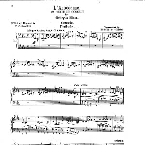 L'Arlesienne Suite No 1 钢琴谱 乔治 比才