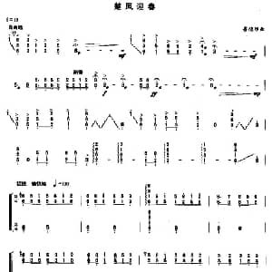 古筝谱 | 楚风迎春 鲁德经